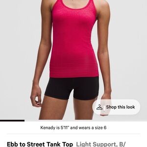 lululemon athletica Women's Bright Pink Tank Top